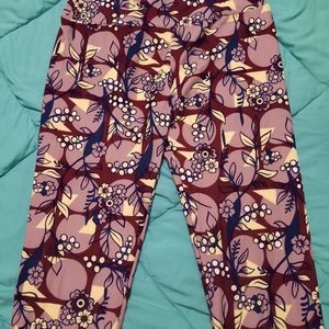 LulaRoe, leggings, one size, purple